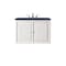 James Martin Vanities Athens 30in Single Vanity, Glossy White w/ 3 CM Charcoal Soapstone Quartz Top E645-V30-GW-3CSP - alternate 4